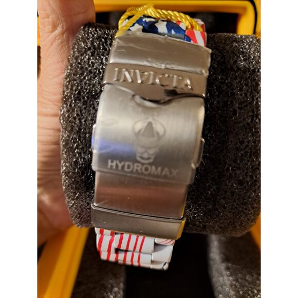 INVICTA Hydromax Men's Specialty Watch US Army Patriotic Stars and Stripes Flag - Picture 4 of 5